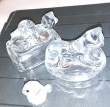 Cristal : ours chien petit lapin ( Swarovski ?)