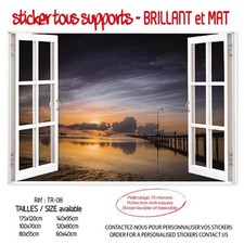 STICKER TROMPE L'OEIL FENETRE