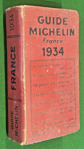 Guide michelin rouge 1934 - michelin,