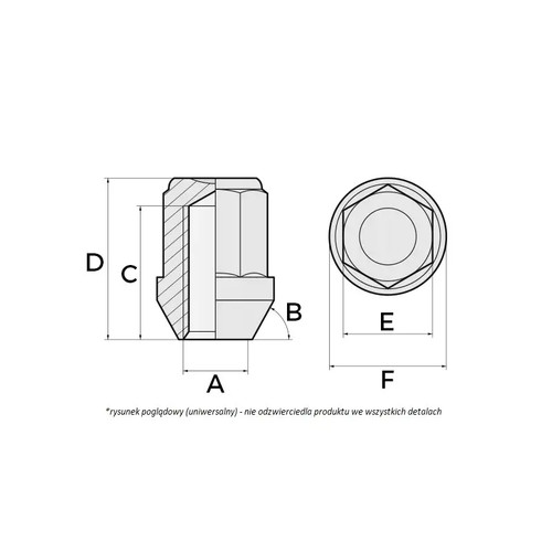 écrou roue 019gy8 - de,