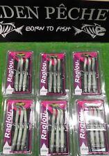 leurres raglou 85mm x 3 x 6 pcs lançon vert olive