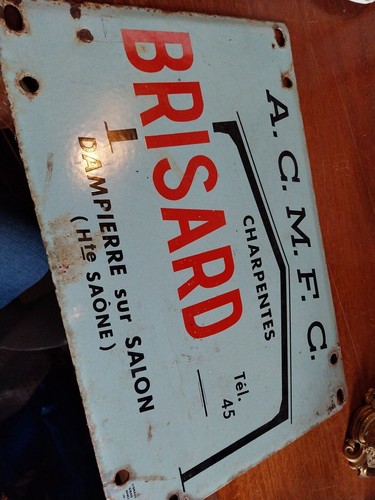 Plaque email pub ancienne - pub,