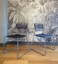 VINTAGE PAIRE CHAISE Giandomenico BELOTTI Spaghetti TRAINEAU-DESIGN 70-80