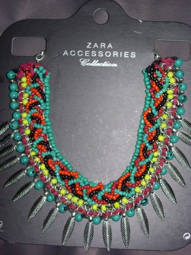 Zara neuf collier plastron - zara,
