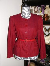 Veste vintage rouge - , à