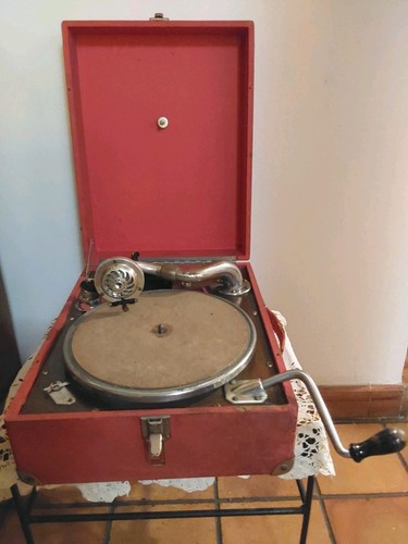 Phonographe gramophone valise - phonographe,