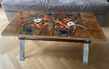 Très Belle Table Basse Céramique de  Vallauris Signée La Grange Années 1950-1960