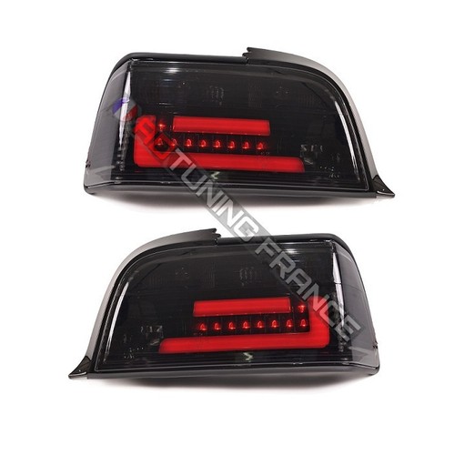 Feux arriere noir led - feux, +