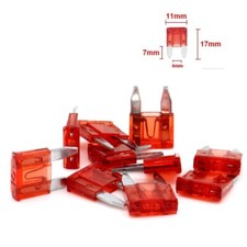 Lot de 10 mini fusibles ATC de 5A 10A 15A 20A 25A 30A 40A - Fusible auto moto