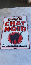 Plaque émaillée Café " Le Chat Noir "