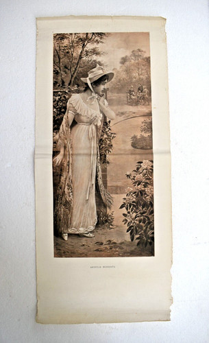 Vintage lithographie anxieux - lithographie,