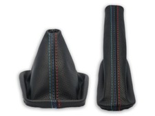 BMW E36 E46 SOUFFLET LEVIER DE VITESSE et FREIN A MAIN CUIR PERFORE COUTURES M3