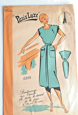 ? 5228 Ancien PATRON PARIS LUXE VINTAGE FRENCH Robe T44