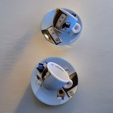 ILLY Collection 2 tasses à expresso NORMA Jean Flight 2002 avec soucoupes TBE