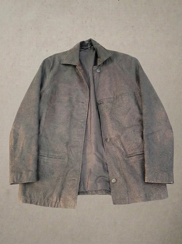 Veste cuir véritable vintage - veste,