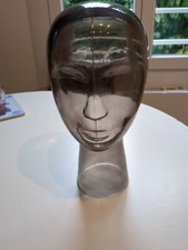 Vintage Tête Décorative en verre moulé