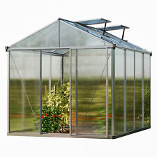 GFP Serre de jardin Premium22 aluminium - 222x294 cm panneaux double paroi 10 mm