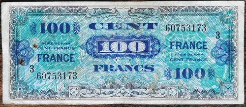 Billet 100 francs 1944 france - 100,
