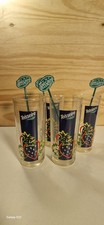 4 verres TEISSEIRE vintage + 4