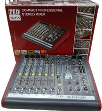 Allen & Heath ZED-10FX 10-Channel USB Audio Mixer Built-in FX Testé avec boît...