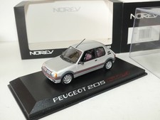 PEUGEOT 205 GTI 1.9 1990 Gris Clair NOREV 1:43