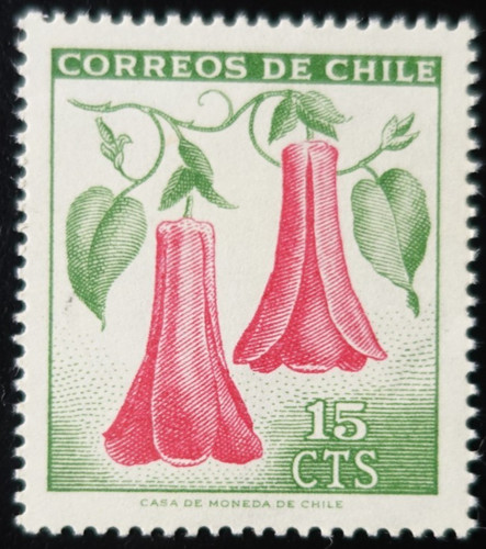 Timbre chili fleurs - du,