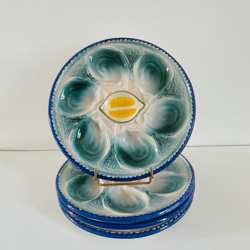 Lot assiettes à huître - de, 4