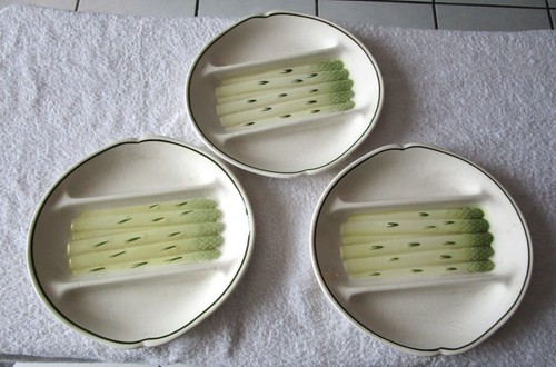 Assiettes asperges en - a,