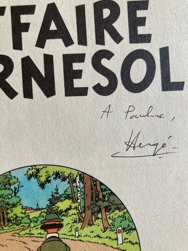 Herge tintin dedicace - herge,