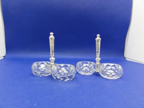 Paire salerons verre - salerons,