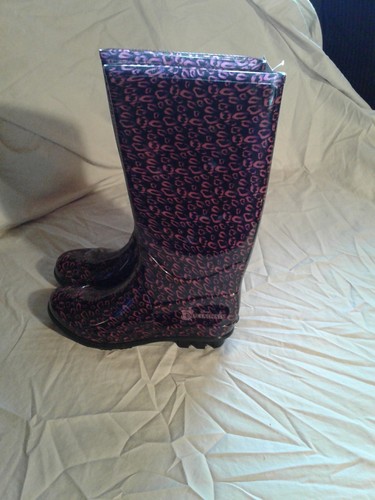New rain boots botte - new,, plume