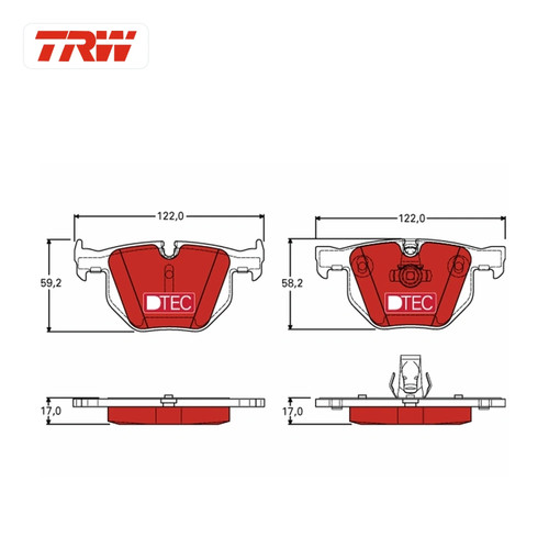 Kit plaquettes frein - de,