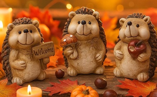 Lot figurines d automne - lot, d'automne