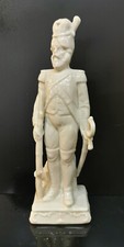 9942990-ds Wagner&Apel Porcelaine Figurine Soldat Français Blanc H20cm