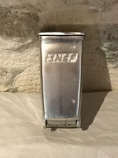 Cendrier vertical SNCF chemin de fer, train, avec support mural d'origine