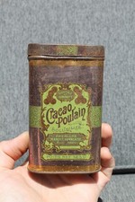 Ancienne Boite Tôle Lithographiée Cacao Poulain 125 gr