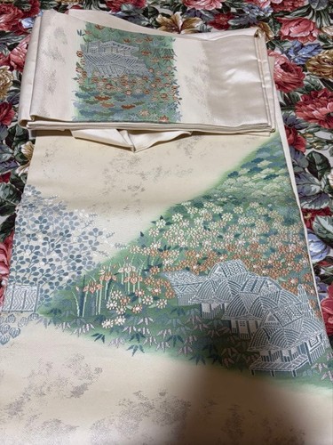 Ceinture soie broderie - en,