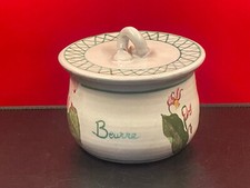 BEURRIER A EAU signature à identifier - 13,5 x 11 cm