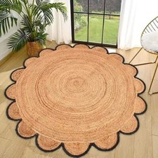 Tapis rond en jute naturel