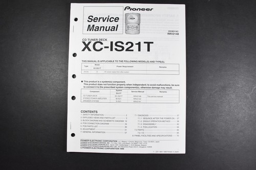 Pioneer is21t tuner deck - pioneer,
