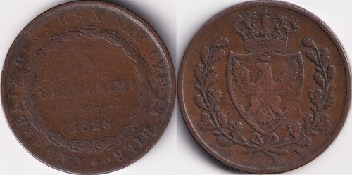 Centesimi 1826 - 5,