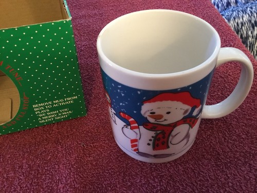 Musical snowman mug 1991 - musical,