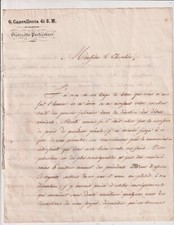 Mars 1848.  Lettre autographe