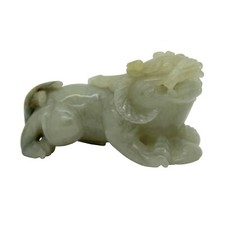 Hand Carved Natural Green &