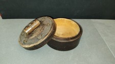 Boite ronde bois ancienne Ø