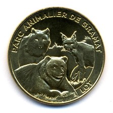 46 GRAMAT Parc animalier 2, Loup, lynx et ours, 2025, Monnaie de Paris