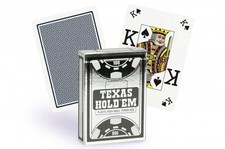 Copag Texas Hold'em Cartes De Poker Argent Casino Deck Noir Peek Index 100% Kuns