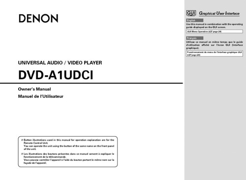 Denon dvd a1udci - dvd, player