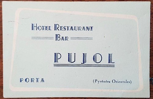 Carte visite hotel - carte,