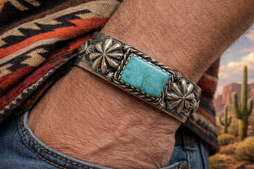 Bracelet manchette homme - , en